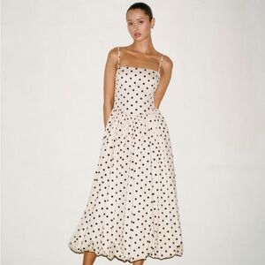 Abercrombie Polkadot Midi Dress (size medium)